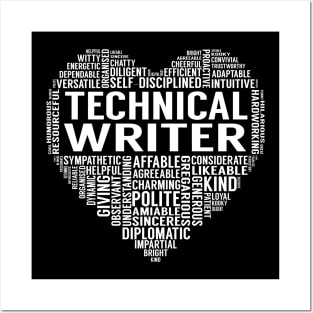 Technical Writer Heart Posters and Art